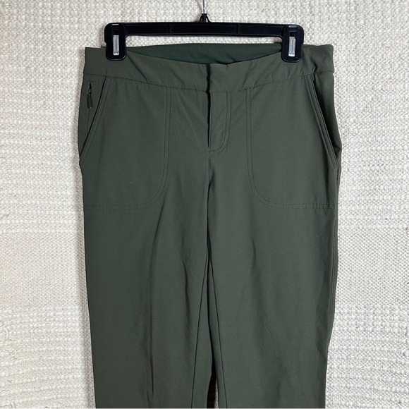 ATHLETA dark green Wander slim fit pants 6 TALL - Picture 2 of 8
